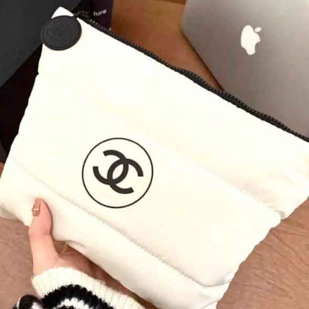 CHANEL PUFFY POUCH/CLUTCH....NEW !